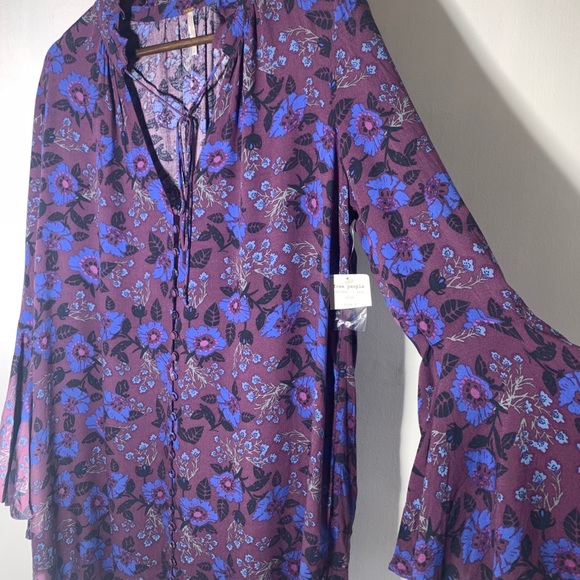nwt free people floral tunic - Picture 4 of 9